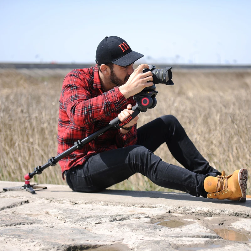  miliboo Professional monopod Aluminum Portable Camera Stand Hydraulic Head tripod stand Unipod Hold