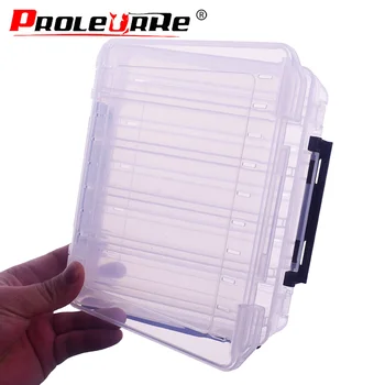 

10 grid Portable Outdoor Fishing Gear Baits Box Double-sided Storage Waterproof Durable Plastic Fishing Tackle Box PR-135