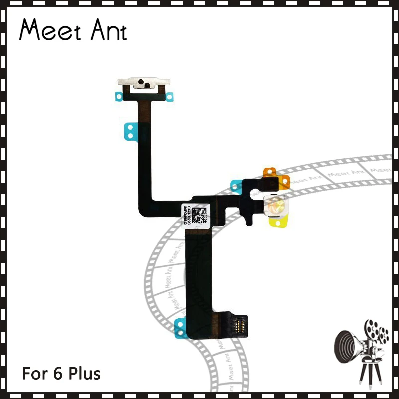 

10pcs/lot High Quality For iphone 6 6G and 6 Plus Power switch on off button control flex cable Repair Parts