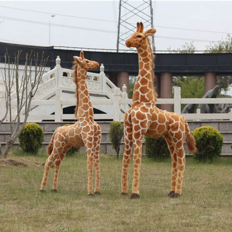 Дропшиппинг 60-120 см имитация плюшевого жирафа игрушки чучела животных Куклы Мягкая кукла "Жираф" высокое качество подарок на день рождения детская игрушка