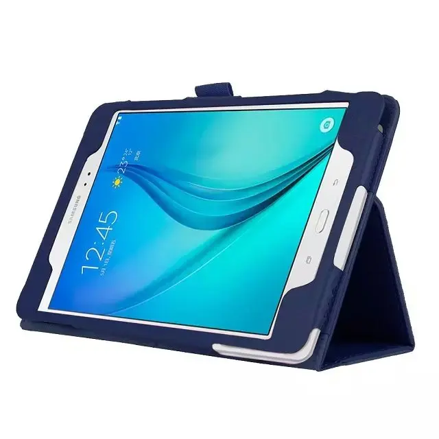 Чехол из ПУ кожи для samsung Galaxy Tab A 8,0 T350 T355 чехол-подставка с личи для samsung TabA 8,0 SM-T350 SM-T355 чехол s - Цвет: dark blue