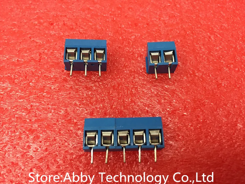 200 шт. KF301 5.0 2P + 3P &quot винт 5 0 мм прямой контакт винтовая Клеммная колодка PCB