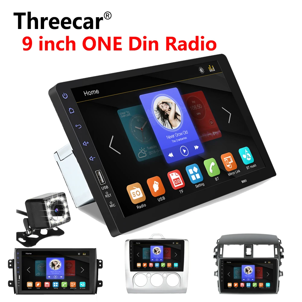 Mirrorlink Android Bluetooth font b Car b font Multimedia MP5 Player 2DIN For Toyota Corolla Ford