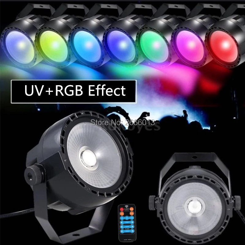 2pcs 30W LED Par Light For Stage Lighting,Multi Effects RGB+UV Strobe