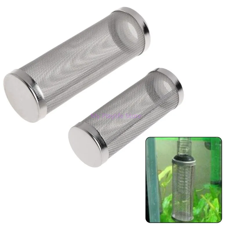 

Stainless Steel Aquarium Filter Entry Net Shrimp Cylinder Fish Tank Inflow Inlet Protect Aquarium Tool Accessories S/L c42