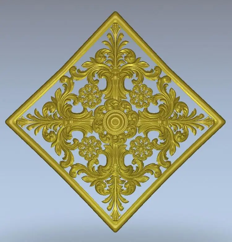 3d модель рельеф для ЧПУ в формате STL rosette_67|3d model relief|3d relief modelfor cnc |