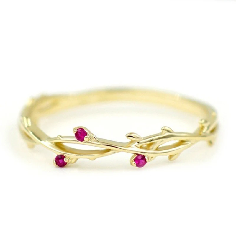 Tisonliz изысканные тонкие кольца с красным кристаллом для женщин, розовое золото, серебро, медь, свадебное обручальное модное кольцо на палец, ювелирное изделие