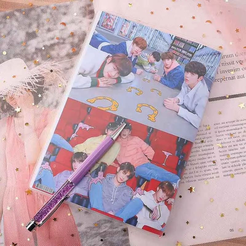 1 шт. Новое поступление K-pop TXT Together A5 notebook с мягкой резиновой крышкой для студентов канцелярские принадлежности