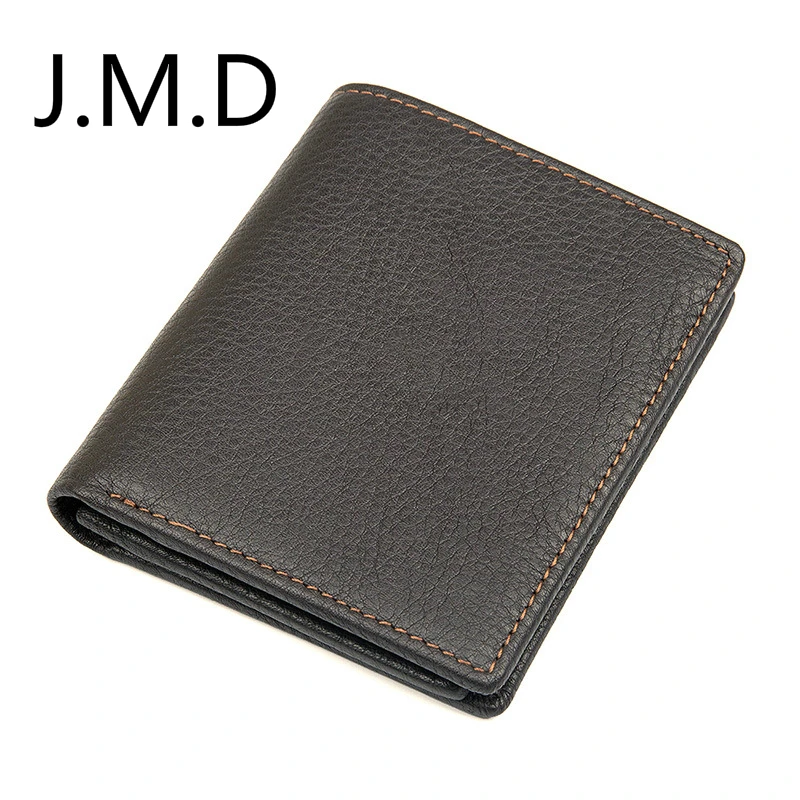 

J.M.D New Genuine Leather Wallet Card & ID Holders Practical Leather Coin Purse 8184