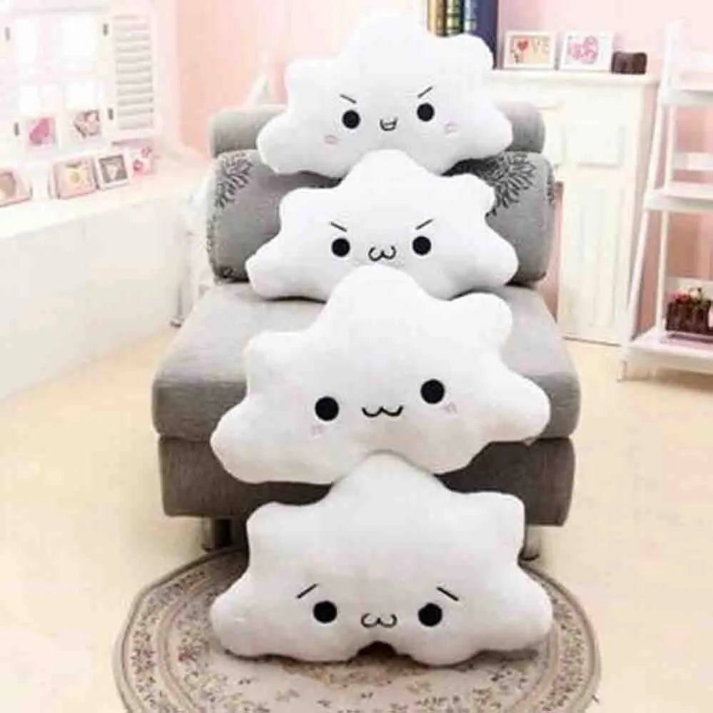 New white Cloud plush toys sofa soft toy office nap stuffed toy kids