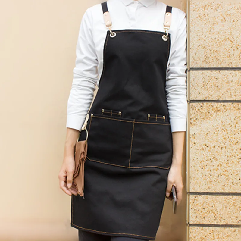 Canvas Apron Crossback Cotton Straps E15-20