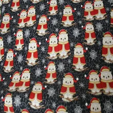 110 см ширина мультфильм Совы печать тонкая импортная хлопковая ткань для ребенка материал для вышивания крышка шитье Рождество День Decoration-BK445