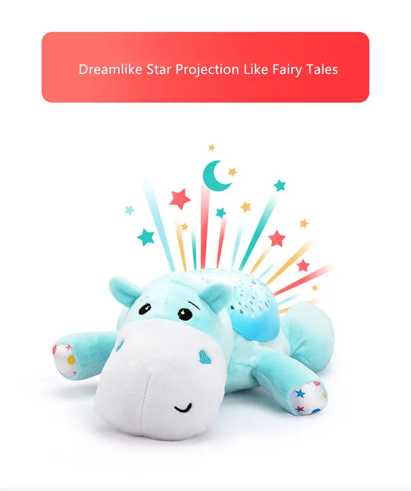 Brinquedos do Bebê para Crianças Dormir com Luz Winco Design Bonito Night Light Estrelas Projetor Colorida Luminosa Música Animais Lâmpada Led 11 com luz colorida luminosa música animais lâmpada
