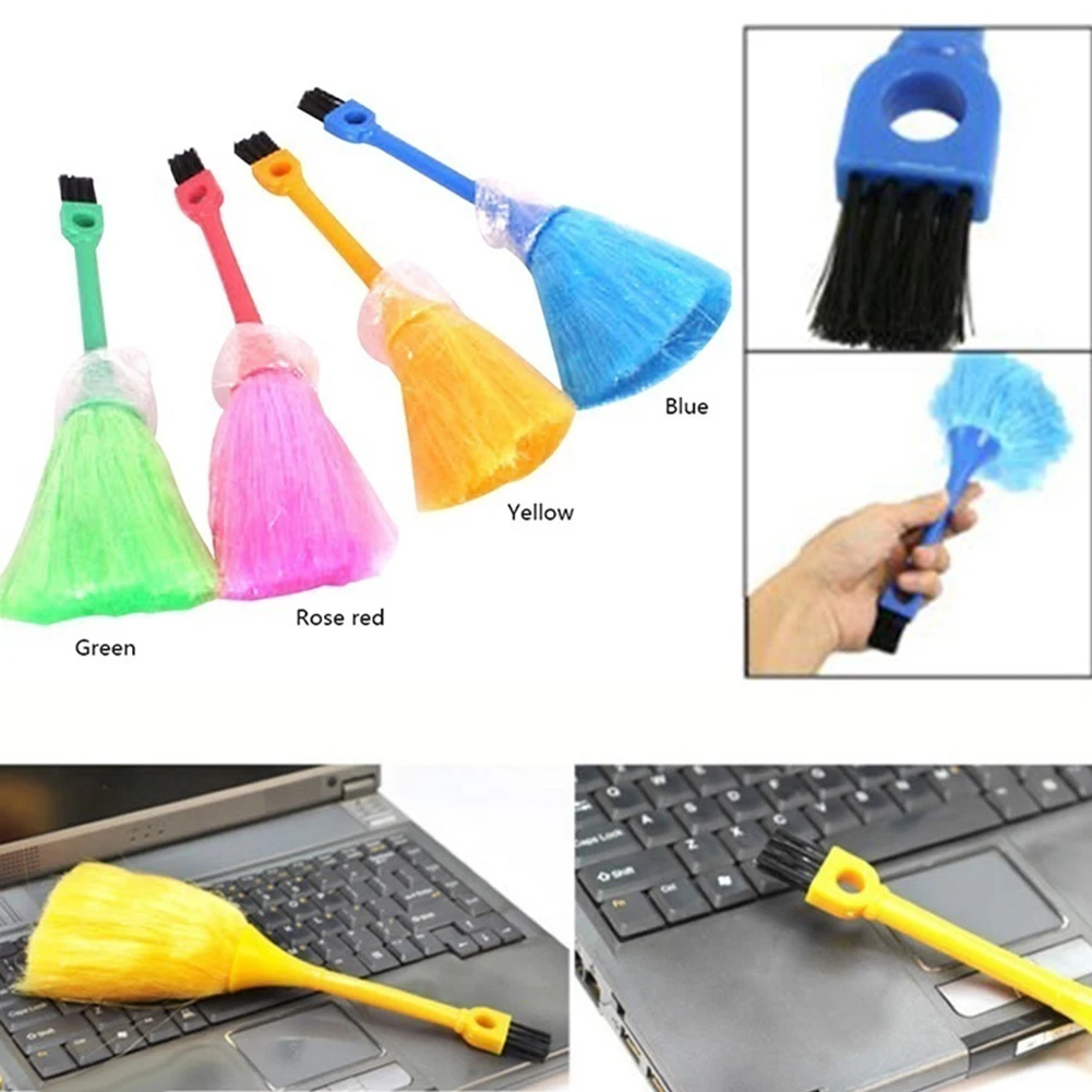 1 قطعة المحمولة فرشاة صغيرة لوحة المفاتيح سطح المكتب خزانة الغبار إزالة مكنسة تنظيف أداة جديد