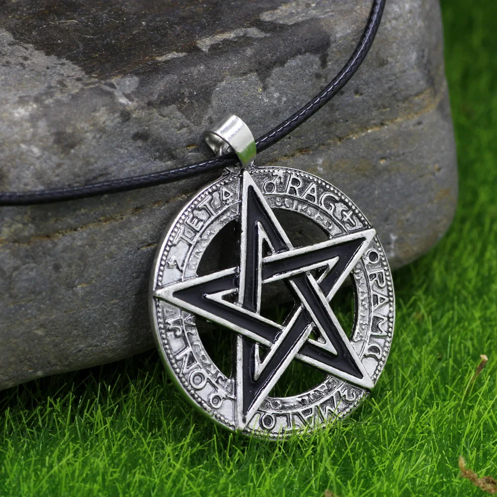 Youe shone черная пентаграмма звезда Pagan Druid Скандинавская Руна викинга Оловянная