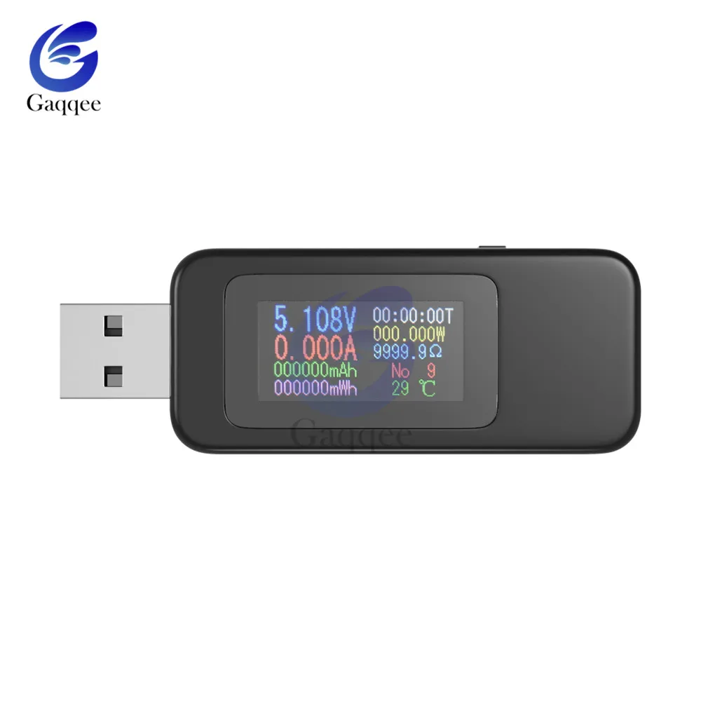 10 в 1 QC2.0 QC3.0 DC USB Тестер измеритель напряжения тока Вольтметр Амперметр цифровой монитор Индикатор питания зарядное устройство 4-30 в - Цвет: 10 in 1 Black