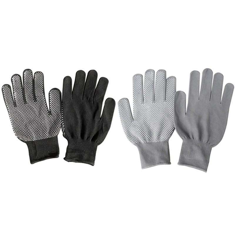 

Hair Straightener Curling Tong Hairdressing Heat Resistant Finger Gloves Skid Resistance Burn-proof Non-slip Dispensing Gloves