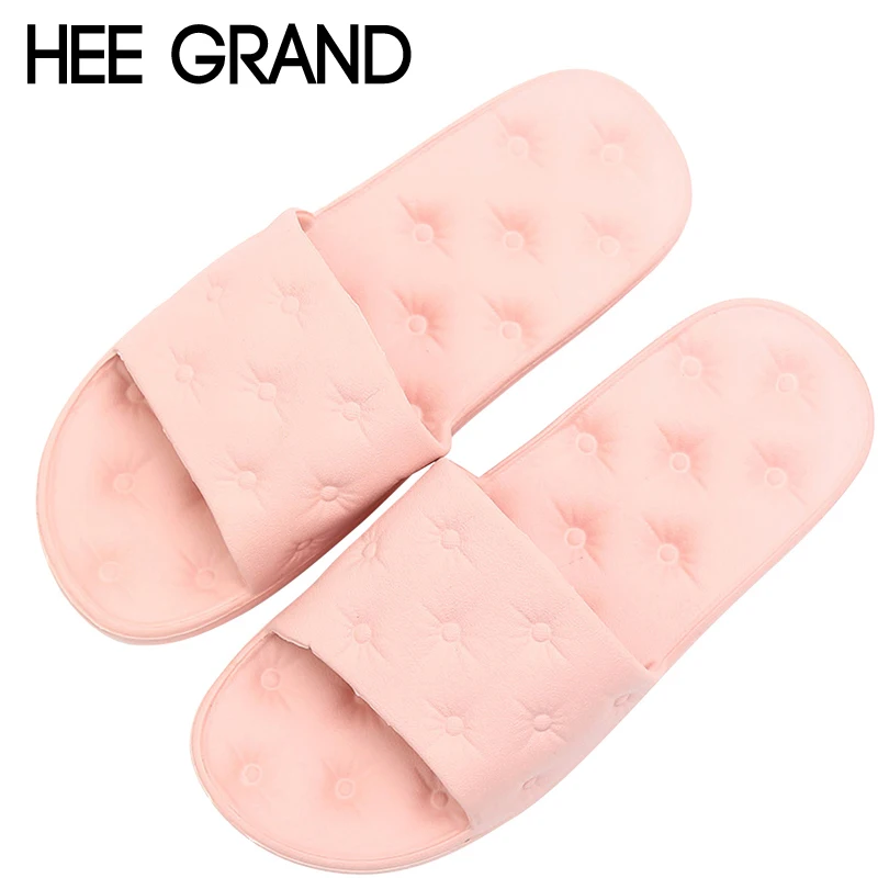 

HEE GRAND Bathroom Creepers 2018 Summer Slippers Slip On Beach Flats Slides Platform Shoes Woman Casual Eva Women Shoes XWT1025