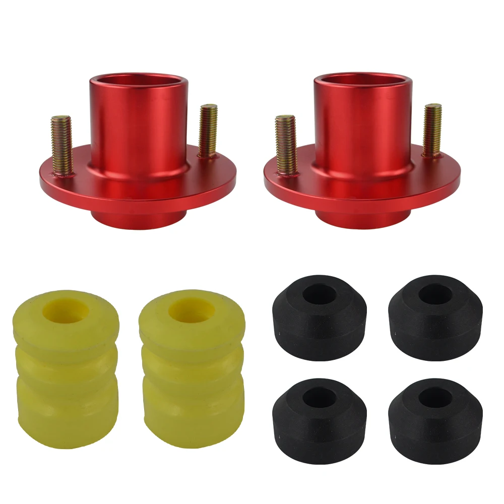 VR RACING-(2 шт./лот) SHOCK TOP HAT для 92-00 CIVIC DELSOL INTEGRA JDM COILOVER SHOCK TOP MOUNT HAT Стойка башня VR-STH81 - Цвет: Красный