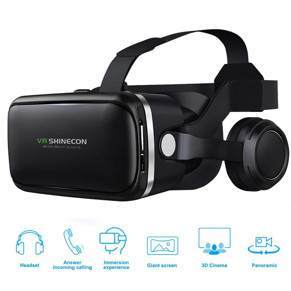 Anskp VR Stereo Headset font b Virtual b font font b Reality b font Helmet Smartphone