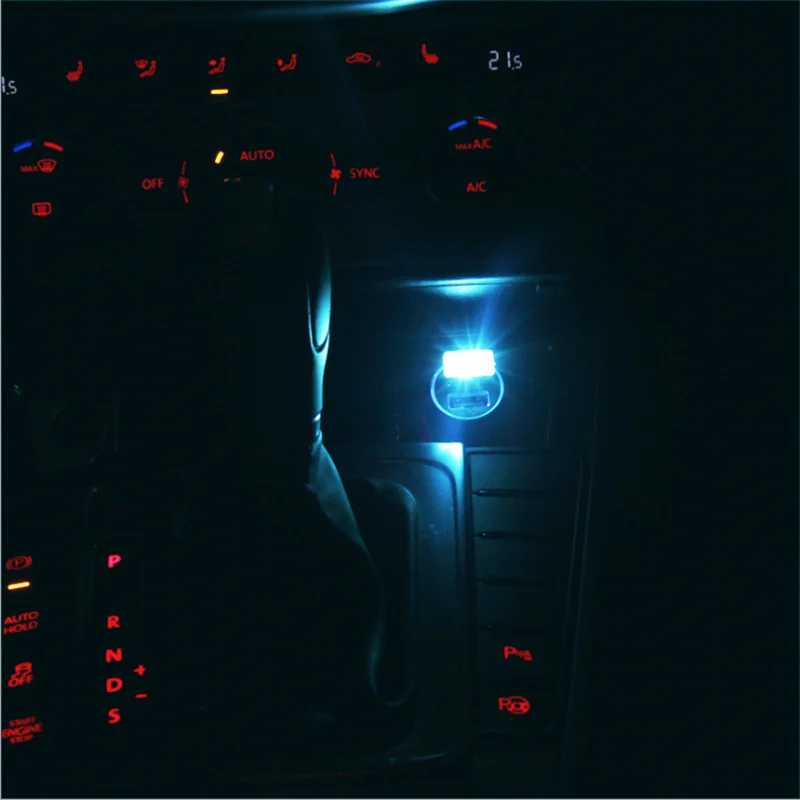 1 шт. автомобильный-Стайлинг USB атмосферный светодиодный светильник автомобильные аксессуары для hyundai Solaris Accent Elantra Sonata I40 I10 i20 I30 i35 IX35 - Название цвета: Синий