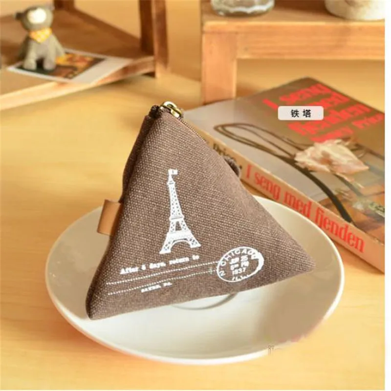 

Handmade coin purses Triangle Buckle Mini coin wallet Women change purse Men change coin bag retro dumplings coin cases