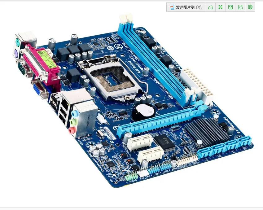 Original motherboard PC Gigabyte GAH61MDS2 DDR3 LGA 1155 H61MDS2 H61
