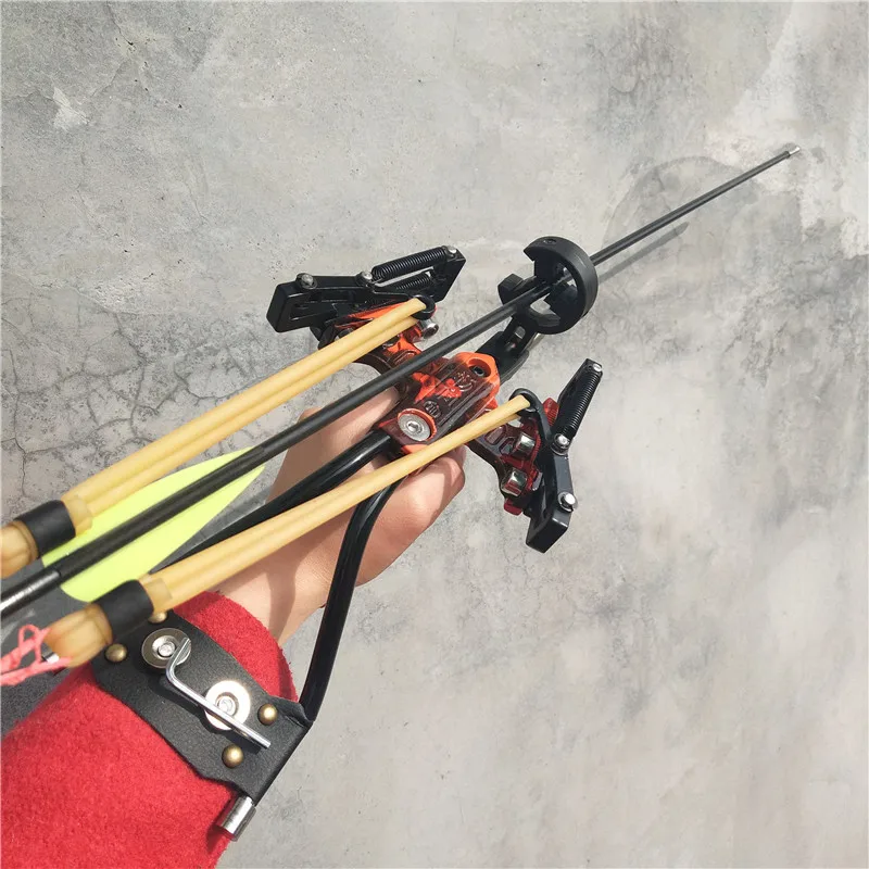 Buy Fishing Slingshot Shooting Catapult Bow Arrow Rest