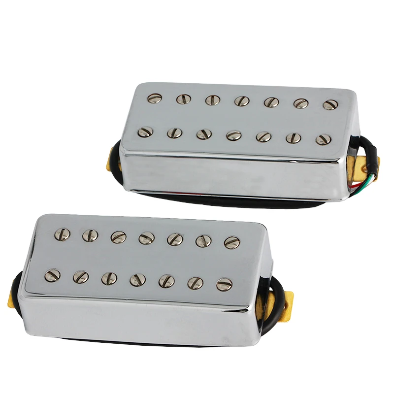 

Electric Guitar Pickup 7 String Humbucker Pickups Bridge and Neck Set for Guitar Parts Replacement Chrome