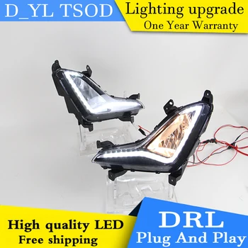 

Car styling For Elantra LED DRL For Elantra High brightness guide LED DRL led fog lamps daytime running lights