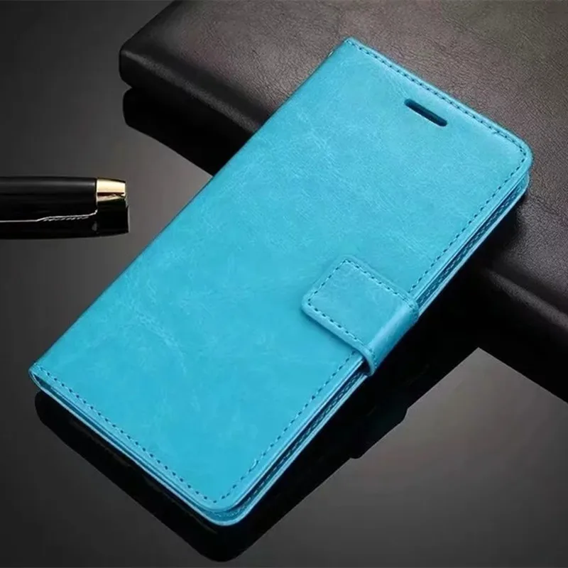 Кожаный чехол-кошелек PDGB для Meizu 16s X8 M15 M8 V8 Pro 16th Plus M6S M6T Note 8 9 Чехол-книжка в деловом стиле мягкий чехол - Цвет: Blue