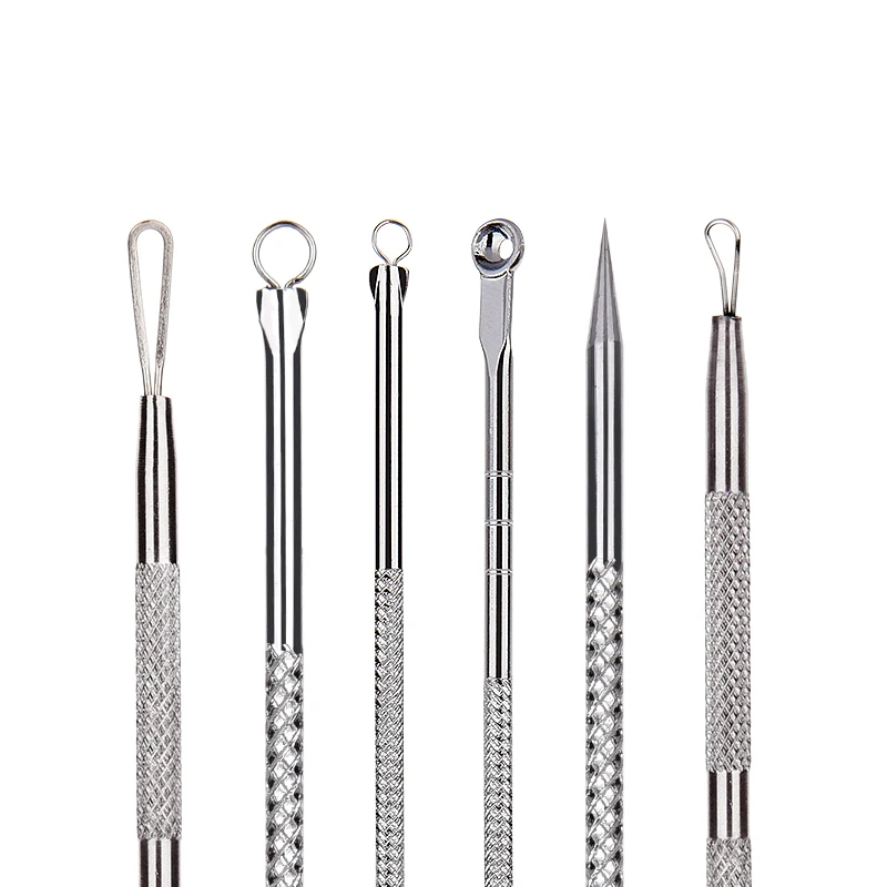 

Acne Needle Removal Exfoliator tool Blackhead Comedone Acne Pimple Blemish Extractor Remover Stainless Steel Needles Beauty Tool