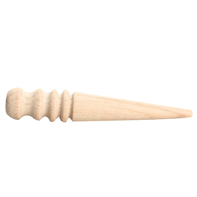 Leather Tools Leathercraft Multi-Size Leather Burnisher 15cm Round Wood Edge Slicker Edge Slicking