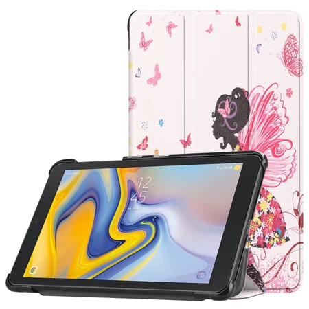 Чехол-книжка с подставкой для samsung Galaxy Tab A 8,0 T387 SM-T387 8,0 дюймов, треугольная крышка, чехол для планшета+ пленка+ ручка - Цвет: SMTABA T387 SY JLNH