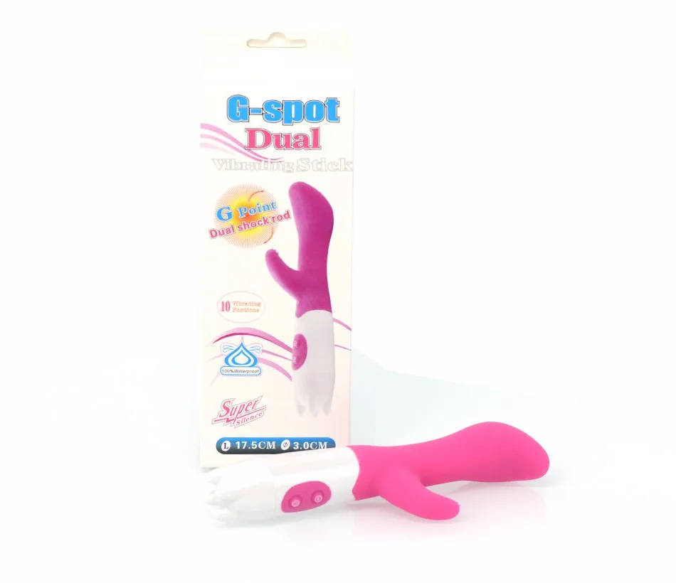 AuReve Hot Sale Dual-Action Rabbit Vibrator For Intense Simultaneous Clitoral & G-Spot Massage Sex Toys For Women Free Shipping 23