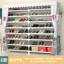 Многослойный большой емкости простой сборки обуви стойки бытовой пыли обувь шкаф экономической хранения полка