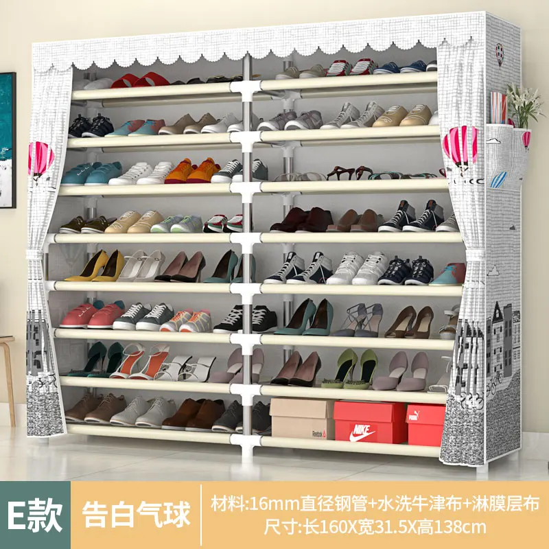 

Multi-layer Large Capacity Simple Assembly Shoe Rack Household Dust-proof Shoes Cabinet Economic Storage Shelf