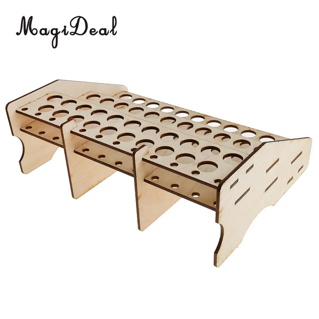 Wooden Paint Bottles Rack Modular Model Organizer Paint Storage Holder DIY Accessory