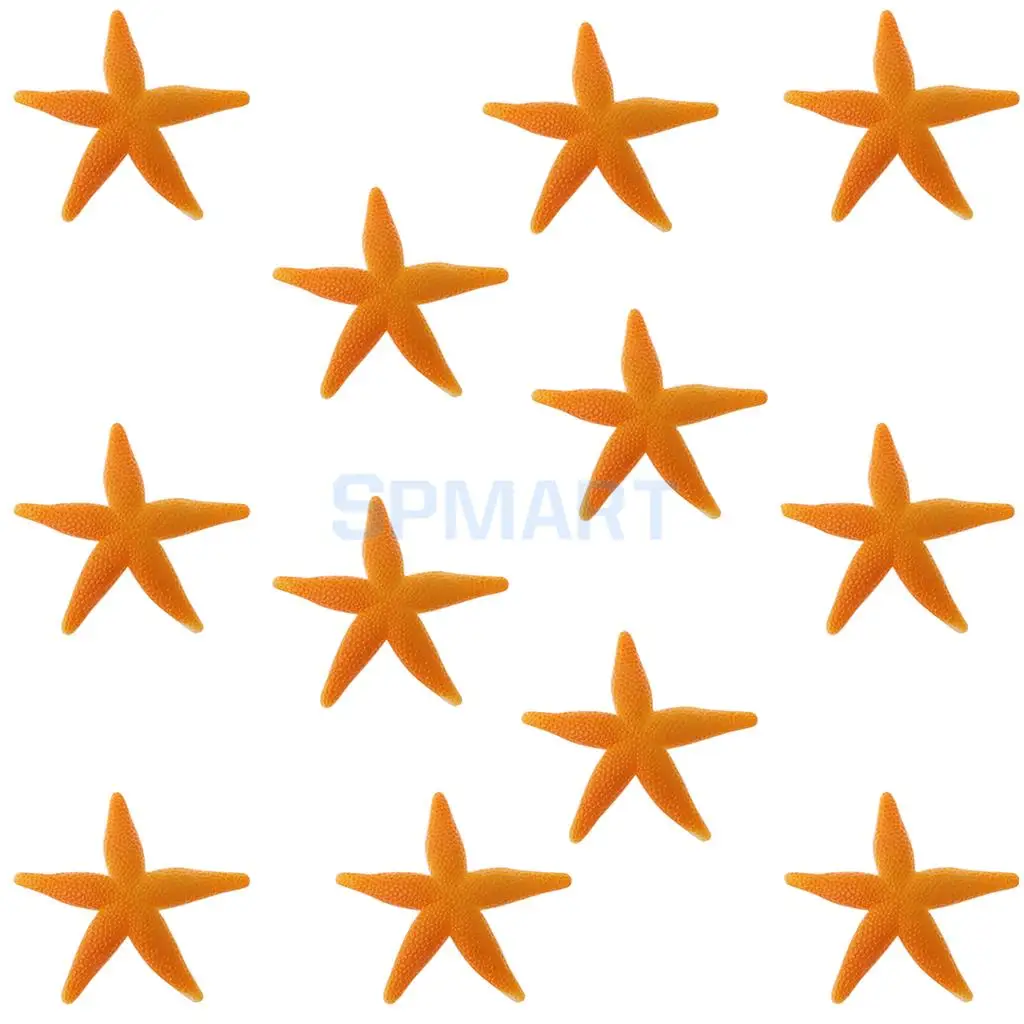 MagiDeal 12Pcs Plastic Starfishes Ocean Animal Model Figures Educational Toys Figure Children Baby Birthday Party Decor Gift