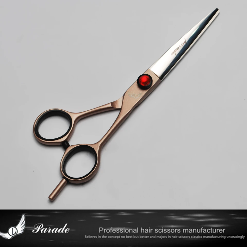 

PARADE 6.0 inch Big Gem Hairdressing Scissors With Bag Japan 440C 62HRC Home & Salon Cutting+Thinnin Shears Hair Scissors