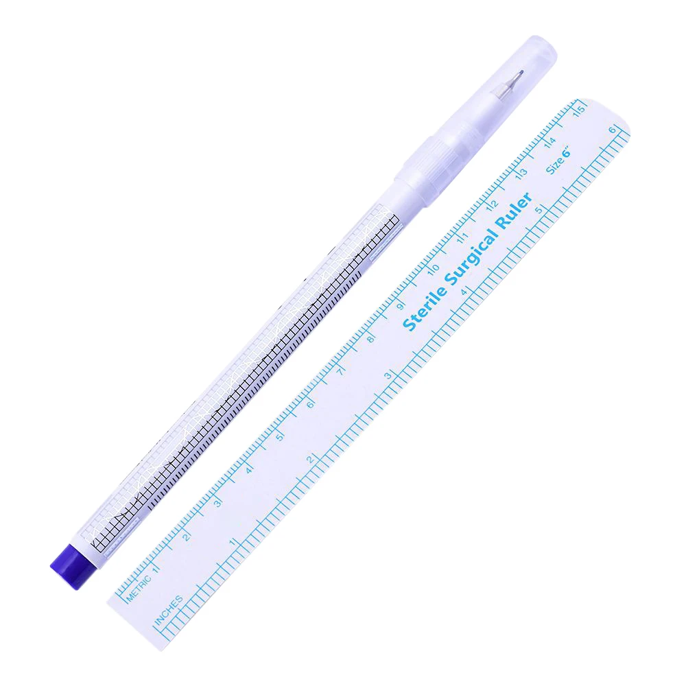 

Surgical Skin Marker Pen Eyebrow Tattoo Measure Paper Ruler for Permanent Makeup Positioning Acupuncture Point Tattoo Tool