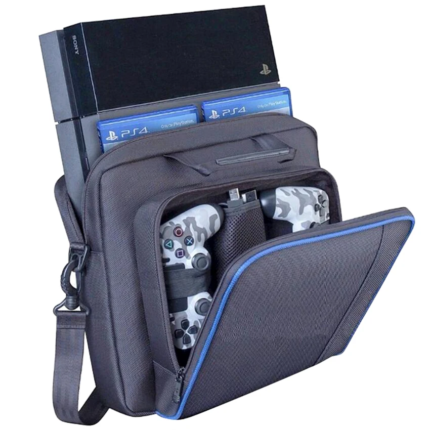 For PS4 / PS4 Pro Game Sytem Bag Canvas Case Protect Shoulder Carry Bag
