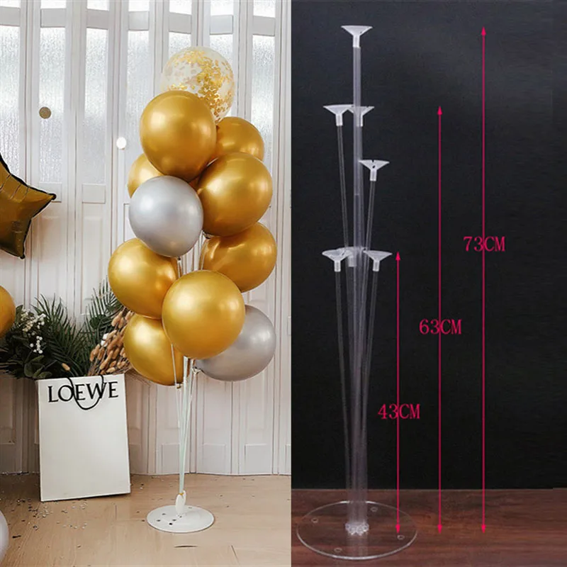 

1 set happy birthday balloon display stand balloon birthday wedding party party decoration balloon frame confetti balloon stand