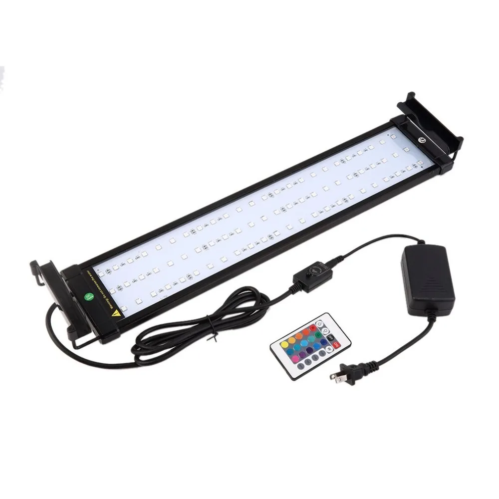 

40/60/80cm 36LED Aquarium Fish Tank Light Bulb Lamp Bracket RGB Remote