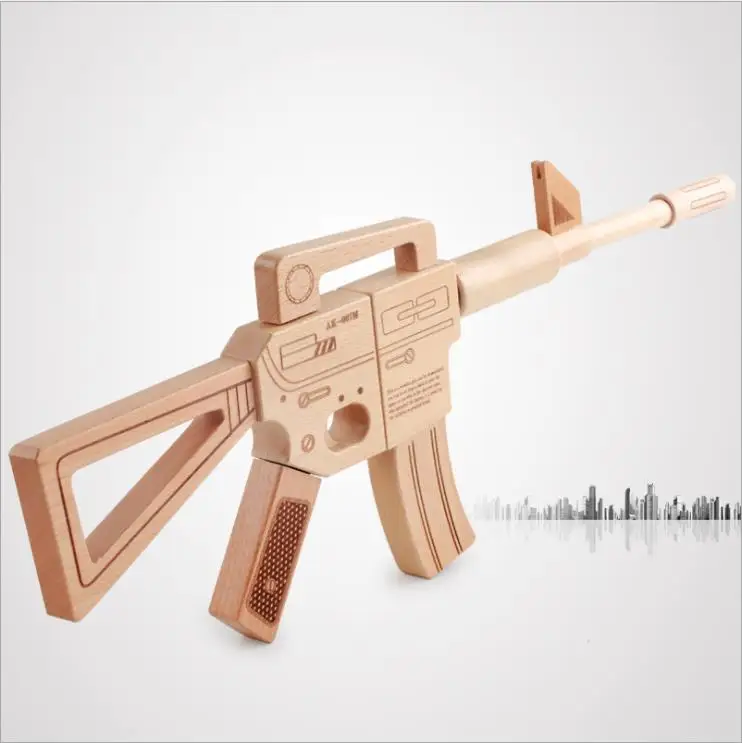 

HEYFON Assembly Wooden toy Gun Rifle-Classic Toy-Durable-Fun-Wonderful Civil War-Pretend Play Toy gun for boys & Girls.