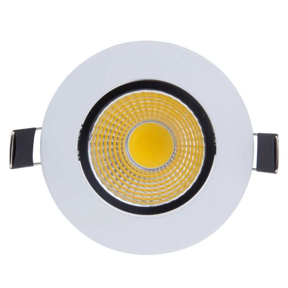 Dimmable Recessed LED Downlight COB 6W 9W 12W 15W Dimming LED Spot Light LED Ceiling Lamp AC 110V 220V Free shipping