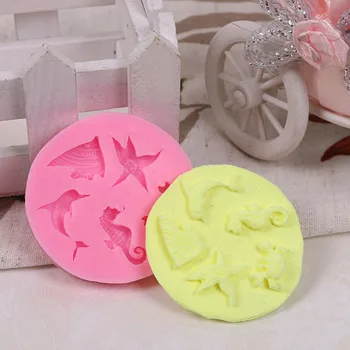 

Silicone Mold sea shell conch Wedding Decoration Fondant Cake Decorating Baking Tool Bakeware Pudding