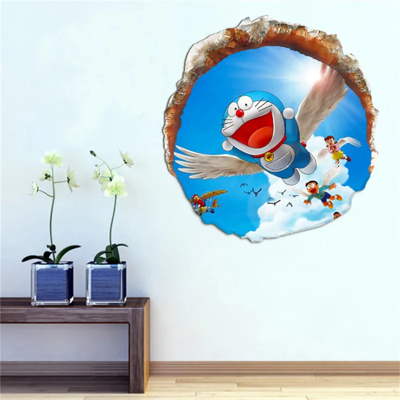 3D acrylic three dimensional wall stickers cartoon background stickers