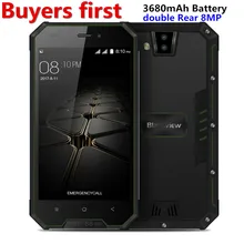 Blackview BV4000 IP68 Водонепроницаемый мобильного телефона 8MP две камеры 4.7 “HD IPS Оперативная память 1 ГБ Встроенная память 8 ГБ 4 ядра 3680 мАч dustptoof Smatphone