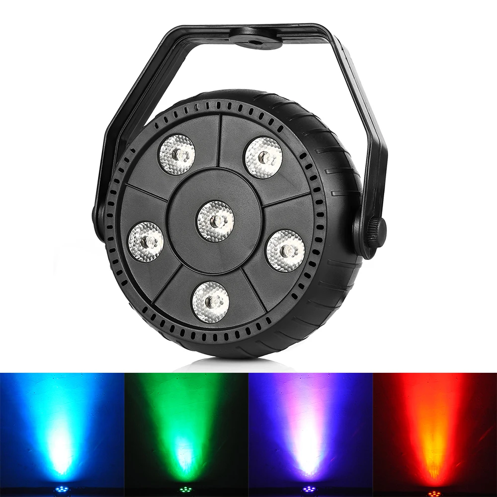 

AC85-265V Portable 6 Led 3 In 1 Par Stage Light 9w Disco Party Lights Laser DJ KTV Wash RGB Effect Equipment Home Party Light